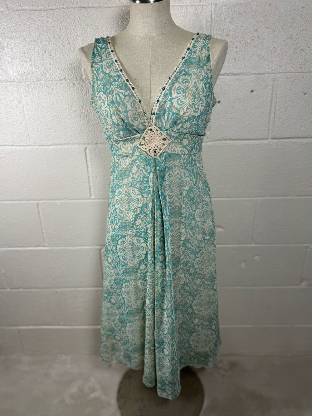 Y2K Dress Barn Floral Midi Dress Size 4